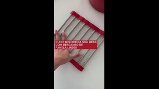 DESCANSO DE PANELAS AÇO INOX RETRÁTIL COM SILICONE