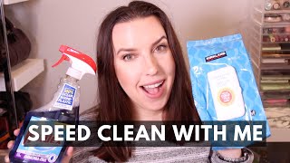 Office Filming Area SPEED Clean With Me 30 Minute Speed Clean & Declutter | VLOGMAS 2020 DAY 4