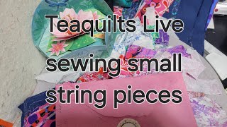 Teaquilts Live Chat - A Few More BD Cards and Sewing Strings