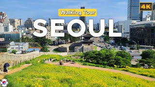 [4K] Korea Walk, Seoul - Walking from Naksan Park to DDP,  Explore the Views of Seoul