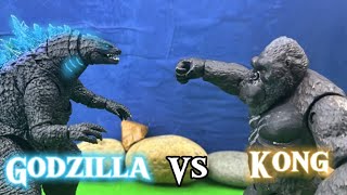 Godzilla vs Kong Test (Stop Motion) (NO AUDIO)