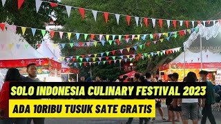 Solo Indonesia Culinary Festival 2023, Ada 10.000 Tusuk Sate Dibagikan Gratis 