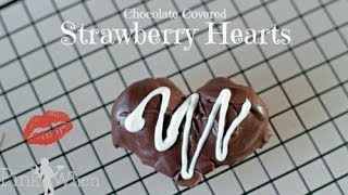 DIY Chocolate Covered Strawberry Hearts