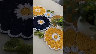 Crochet Flower Table Decor Clothes