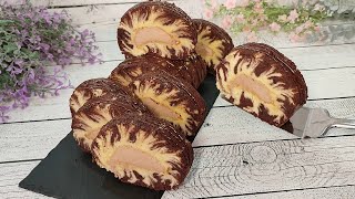 Самый вкусный и быстрый рулет ТОРНАДО! Нежнейший, Тает во рту! Красиво, Просто и Быстро!