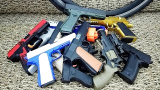 Realistic Toy Guns Collection Shell Ejecting, Airsoft spring, Nerf guns, Water Gell gun