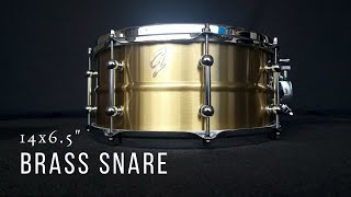 DEMO - Groove Drum Co. 14x6.5" Brass Snare Drum - 3 Tunings