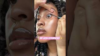 DIY lash extension tutorial 😌✨ #diy #lashextensions #diylashextensions #lashes