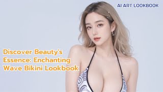 AI Art Lookbook, Discover Beauty's Essence: Enchanting Wave Bikini Lookbook