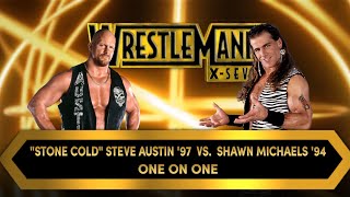 WWE 2K24 Stone cold Steve Austin 97 vs Shawn Michaels 94