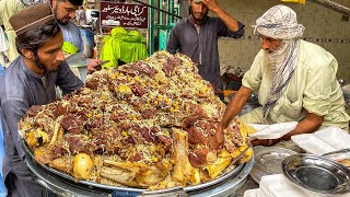 EXTREME PAKISTANI STREET FOOD - ULTIMATE PAKISTANI GOLDEN PULAO RECIPE | ZAIQA CHAWAL RECIPE