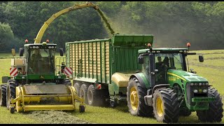 John deere 7950i & John Deere 8345R mit Krone ZX 550 GD & John Deere 8295R mit Krone ZX 450 GD [HD]