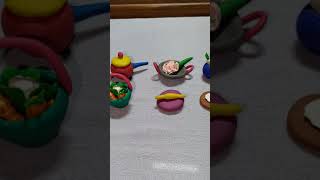 Polymer clay kitchen set #Shorts