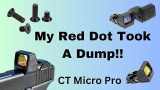 MY RED DOT TOOK A DUMP, or so I thought.