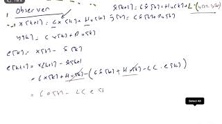 Discrete-Time-Systems - State Observer & Pole Placement (Lecture 17 - Part I)