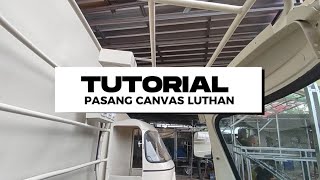 Tutorial pasang kanvas luthan #tvsking#foodtruck #karoseri