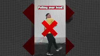 Stop Pulling Your Head! #softball #swing #baseball #coaching #mlb #baseballdrills #shorts