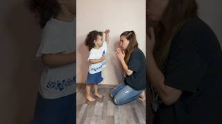 🤭Senin boyun kaç? #shorts #sabinafamily #funny #cutebaby #keşfet #viral