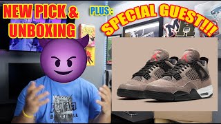 AIR JORDAN 4 TAUPE HAZE UNBOXING & REVIEW ! SPECIAL GUEST UNBOXING