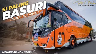 BUS ARTIS INI HEBOH KARENA TELOLETNYA YANG UNIK !! || SJM TRANS BATOSAI WISATA DI BLITAR