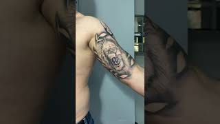 Gerçekci Aslan Dövmesi - Realistic Lion Tattoo #shorts