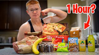 I Tried To Eat 10000 Calories In 1 Hour...