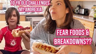 I swapped diets with a 10 year old... FULL DAY OF EATING IN ANOREXIA RECOVERY. FEAR FOOD BREAKDOWNN