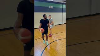 Roll to Wrong Foot Finish! #basketball #youtubeshorts #footwork #finishing #shorts