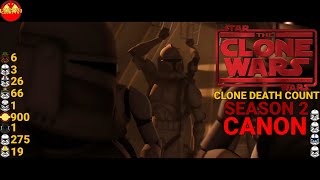 Star Wars The Clone Wars Clone Death Count Season 2 Canon