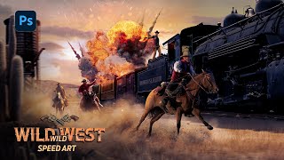 Wild Wild West | Photo Manipulation | Photoshop Speed Art Series