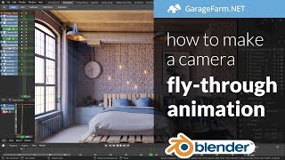 How to make a camera fly-through animation in blender 2.8 tutorial