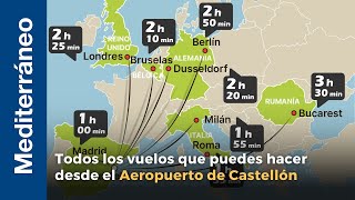 Todos los vuelos que puedes hacer desde el Aeropuerto de Castellón