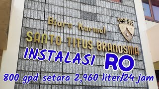 Instalasi Air Minum di Santo Titus Brandsma Jl. Rajabasa  Malang