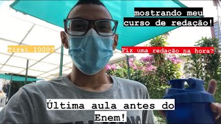 VLOG DIÁRIO: fiz minha última redação antes do Enem no curso do Diego Pereira (tirei 1000?)! #5