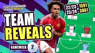 Haaland Triple Captain? GW2 Team Reveals | Fantasy Premier League