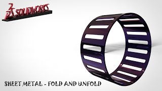 Solidworks Tutorial | Sheet metal Fold and Unfold command by CAD CAM Training