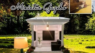 Cara Membuat Miniatur Gazebo dari stik es krim diy