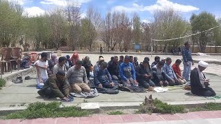 Muslium  Community  Namas At Hunger Strike In Ladakh.