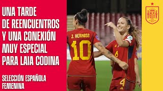 Una tarde de reencuentros y una conexión muy especial para Laia Codina | 🔴 SEFUTBOL