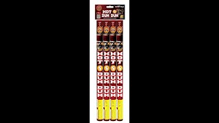 GT111 HOT 5 DUM DUM 1.3G - PACK OF 4 x 5-shot ROMAN CANDLES by Golden Tiger Fireworks