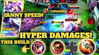 HYPER DAMAGE! 🔥 BEST OF BUILD FOR FANNY/JUNGLER.