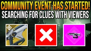 Community Event Has Started! New Dreaming City Location, Searching for Clues (Destiny 2 LIVE🔴)