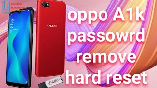 how to remove password oppo a1k pattern lock (cph1923)