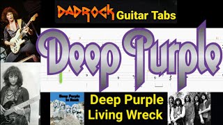 Living Wreck - Deep Purple - Guitar + Bass TABS Lesson