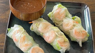 Vietnamese Style-Shrimp Spring Rolls #springrolls #vietnamesefood