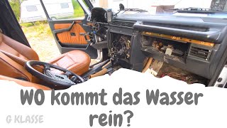 Suche nach Wassereintritt! | G Klasse Innenraum komplett zerlegt