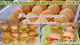 RESEP DONAT BURGER MINI JUALANKU||TIPS DAN TRIK DONAT MULUS @dapurmamahasan