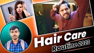 बालों की देखभाल कैसे करे, Hair Care Routine - 2023 || Oil Massage Hair & Hairstyle || #HairCare 💆