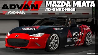 Advan Mazda Miata/MX-5 ND Design | Car Parking Multiplayer