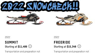 What am I snow checking for 2022!? [SKI DOO] [LYNX]